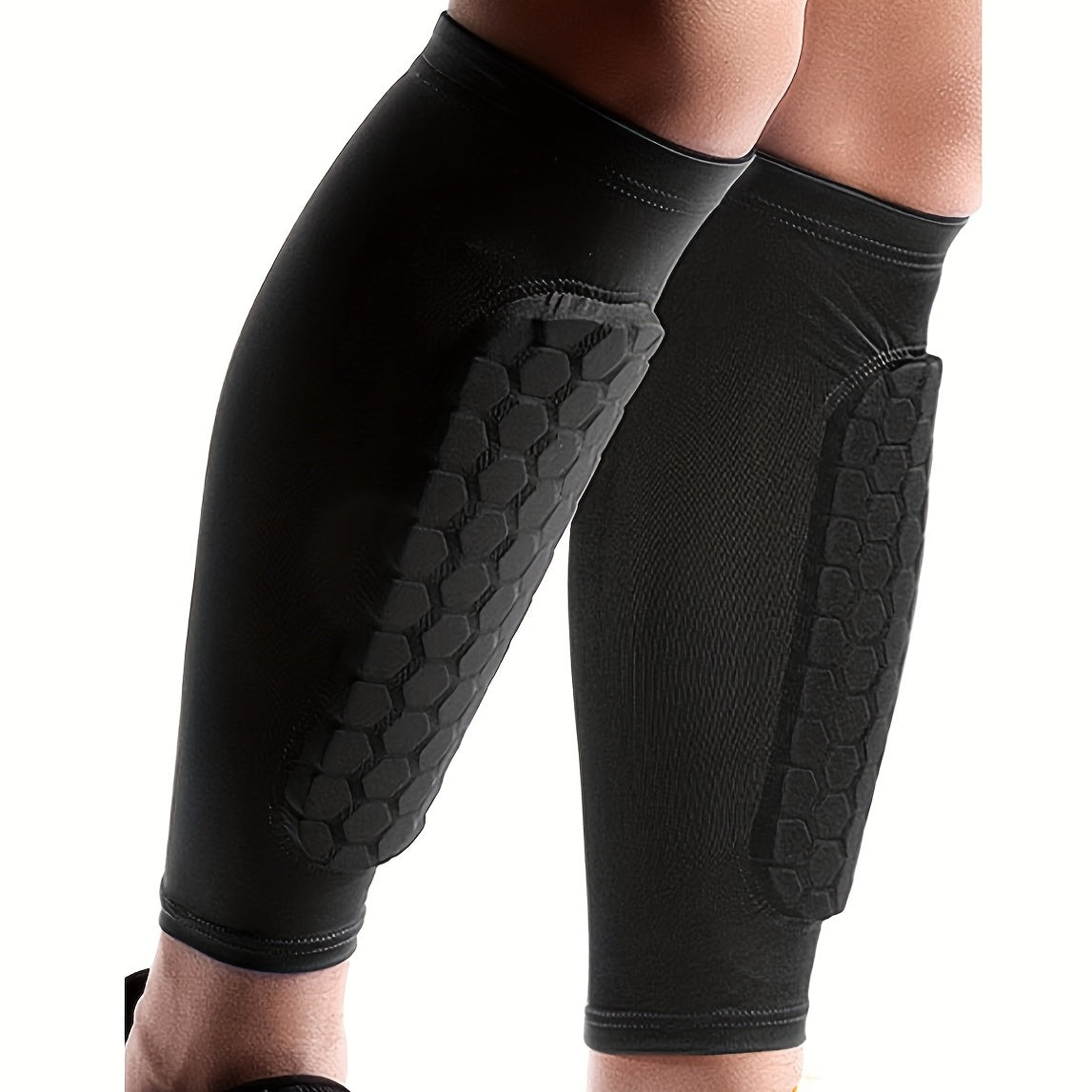 Honeycomb Pad Calf Compression Sleeve for Soccer Anti Collision