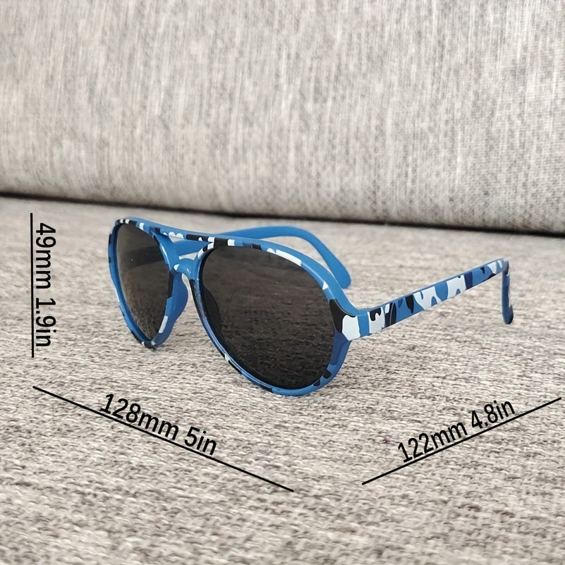 Camouflage Kids Sunglasses Anti-UV Riding Glasses for Boys