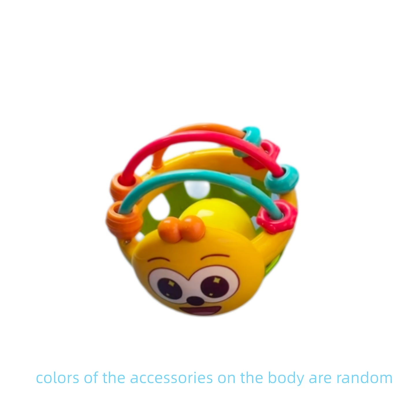 Colorful Face Bell Soft Grip Ball for Kids' Development