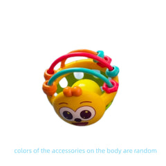Colorful Face Bell Soft Grip Ball for Kids' Development
