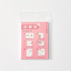 20 Sheets Tearable Sticky Notes Student Multifunction Note Paper