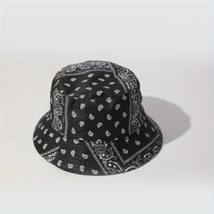 UPF50 Sunshade Bucket Hat With Panda Pattern Double sided Sun Hat