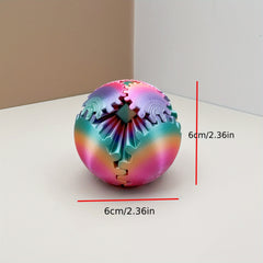 3D Printed Gradient Rotating Gear Balls ABS Plastic Random Selection