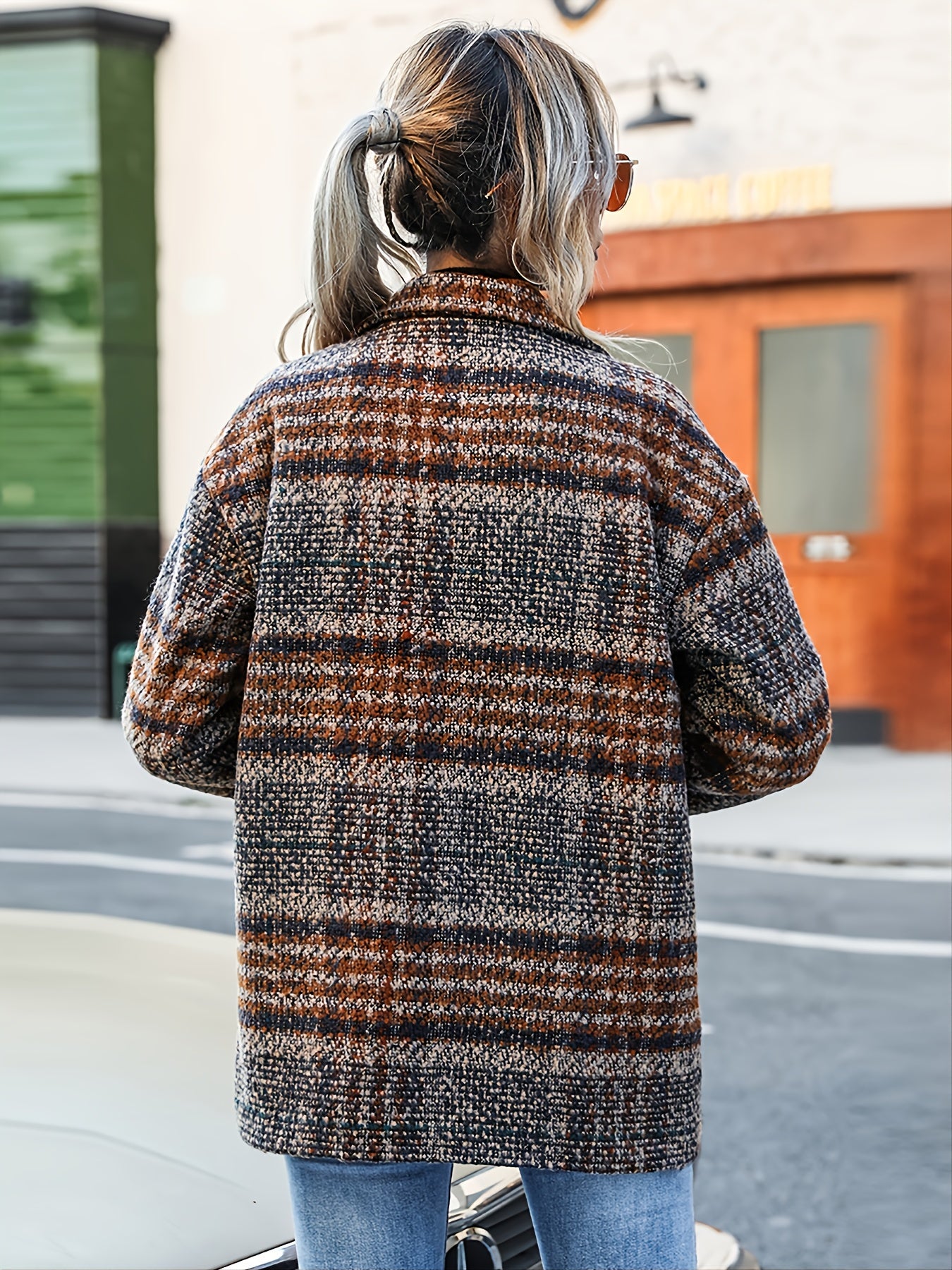Winter Lapel Blazer Coat Casual Women's Clothing