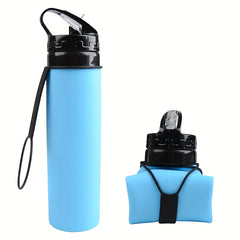 600ml Foldable Silicone Water Cup for Outdoor Sports