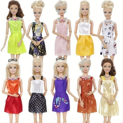 10pc Doll Wardrobe Set for 11.5 inch Dolls, Mix & Match Colors, Holiday Gift