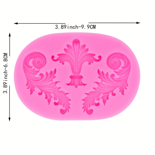 Baroque Scroll Relief Chocolate Molds 3D Silicone Molds