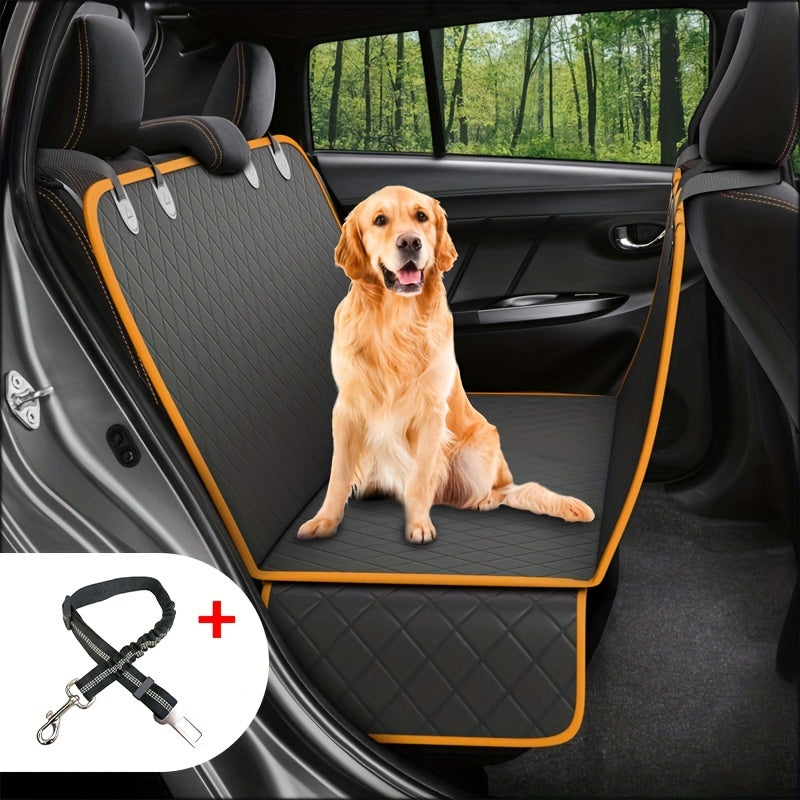 Waterproof Car Pet Seat Mat with Safety Rope