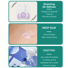 Self Adhesive False Eyelash Glue Long Lasting Clear Waterproof Lash Extension