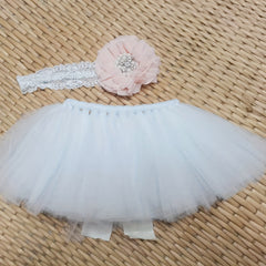 Infant Baby Girls Tutu Skirt & Headband Set for Photoshoots