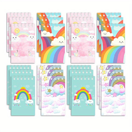 12pcs Mini Rainbow Notebook Party Favors