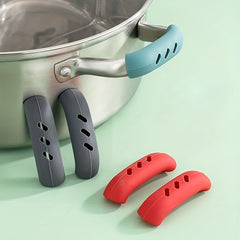 2Pcs Pan Handle Case Fadeless Skid Resistance Kitchen Gadgets