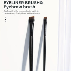 Professional Eye Makeup Brush Set Ultra Thin Eyebrow Eyeliner Brushes