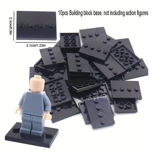 10pcs Small Particle Building Block Doll Base Plate Doll Accessories