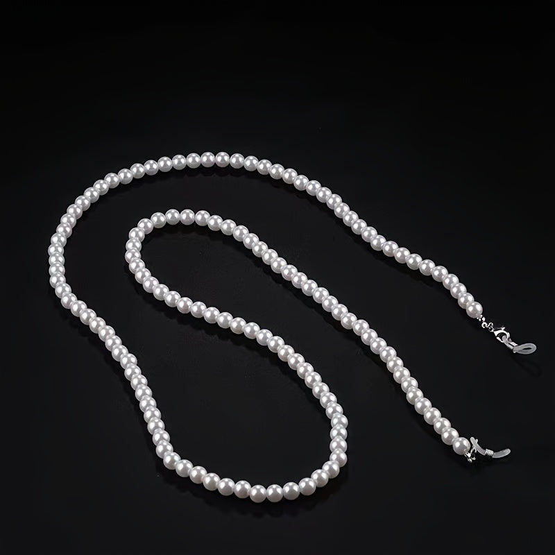 Pearl Mask Rope Glasses Chain Handmade Necklace