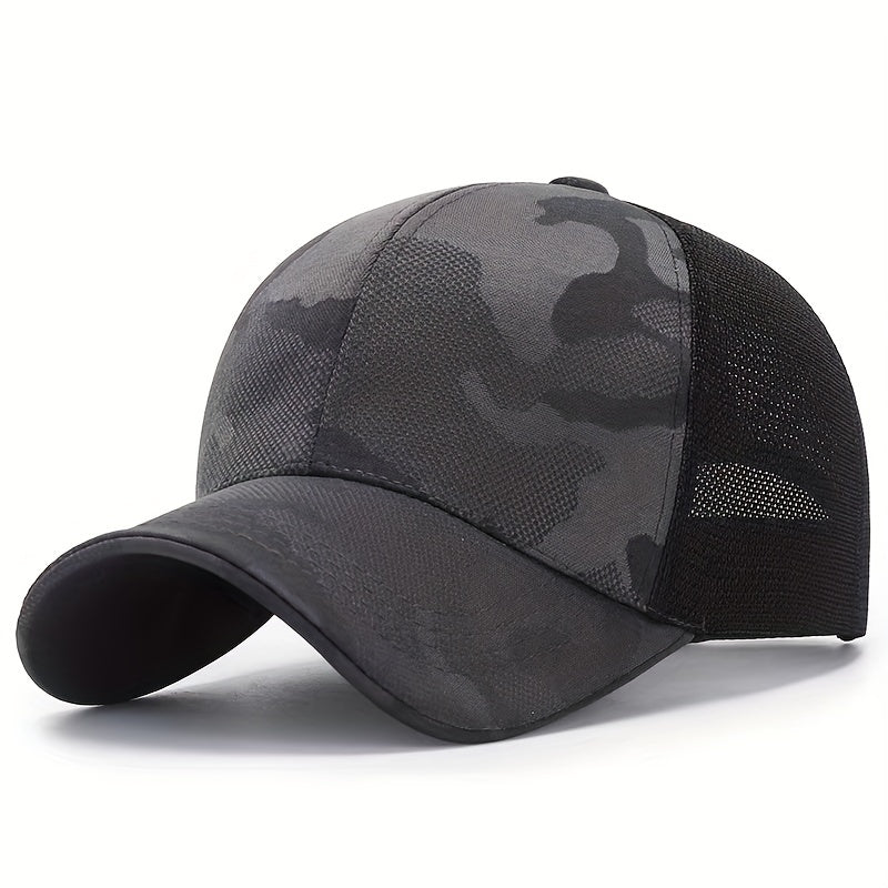 Summer Mesh Baseball Cap Camouflage Dad Trucker Hat