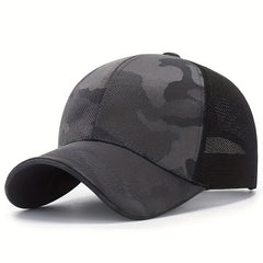 Summer Mesh Baseball Cap Camouflage Dad Trucker Hat