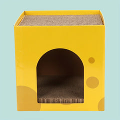 DIY Cat Cardboard House Scratcher