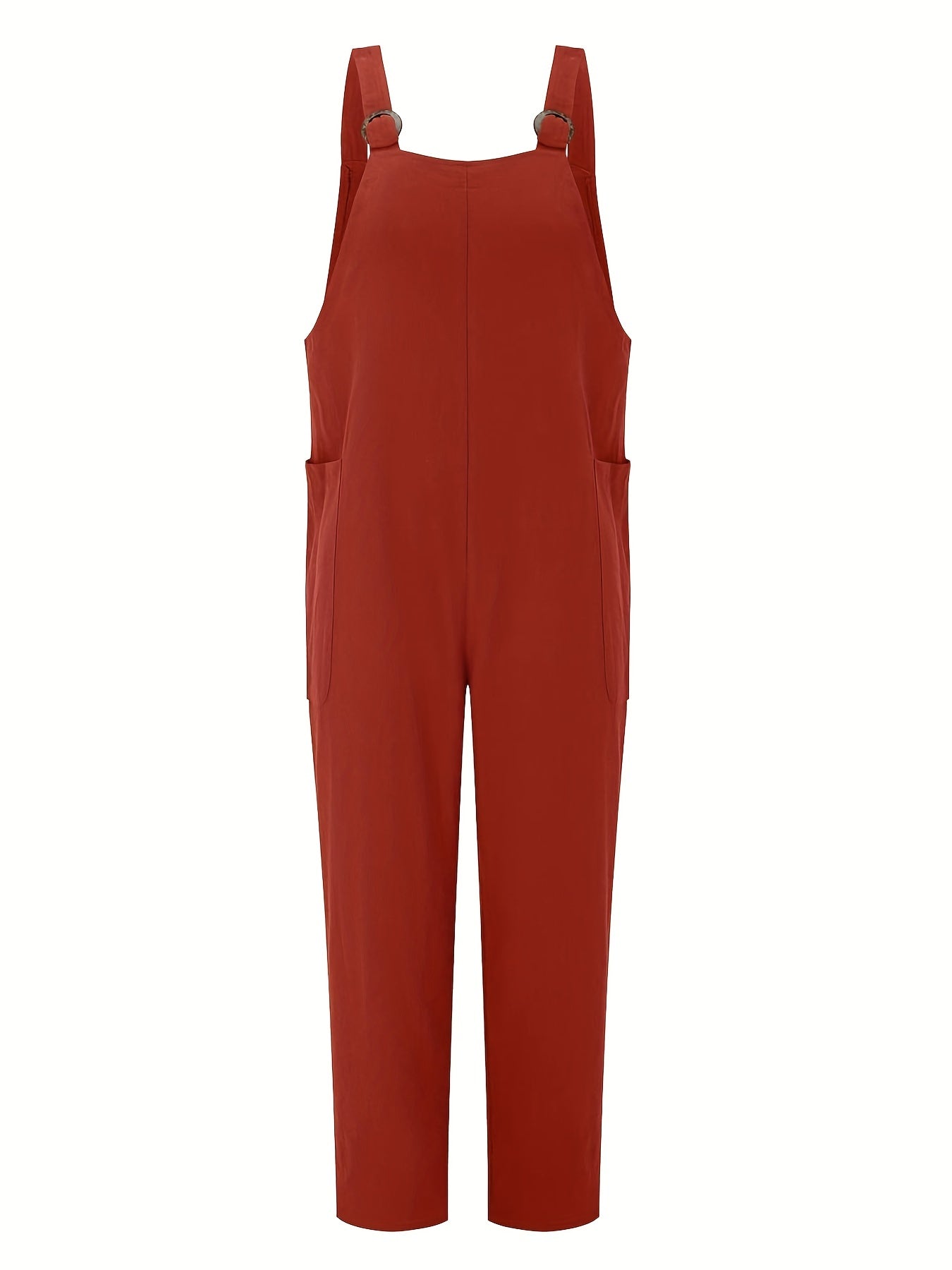 Patched Pocket Overall Jumpsuit for Women