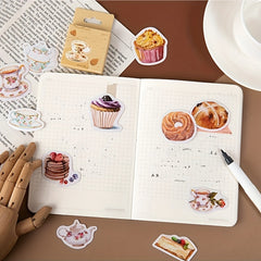 46pcs Afternoon Tea Decorative Stationery Stickers Set Scrapbooking DIY Album