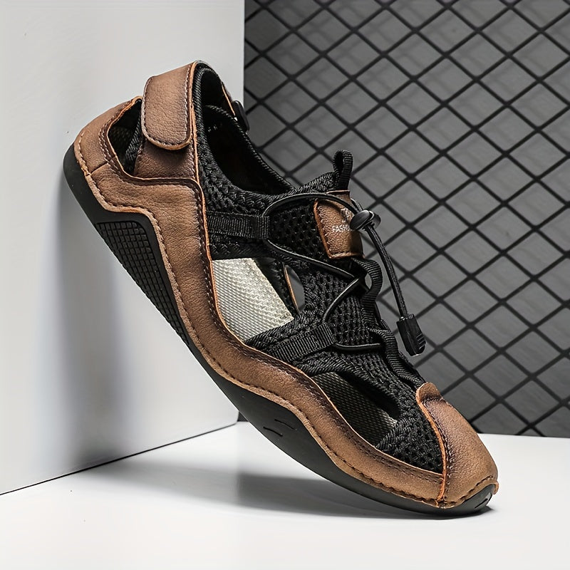 Men's Closed Toe Hiking Sandals Non Slip Outdoor Beach Shoes