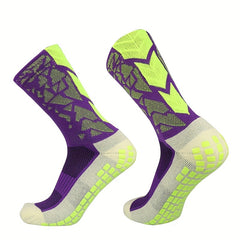 Colorful Pattern Anti-Skid Silicone Football Socks