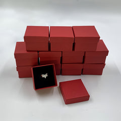 12pcs Ring Packaging Box Jewelry Box Small Business Supplies Wedding Decor