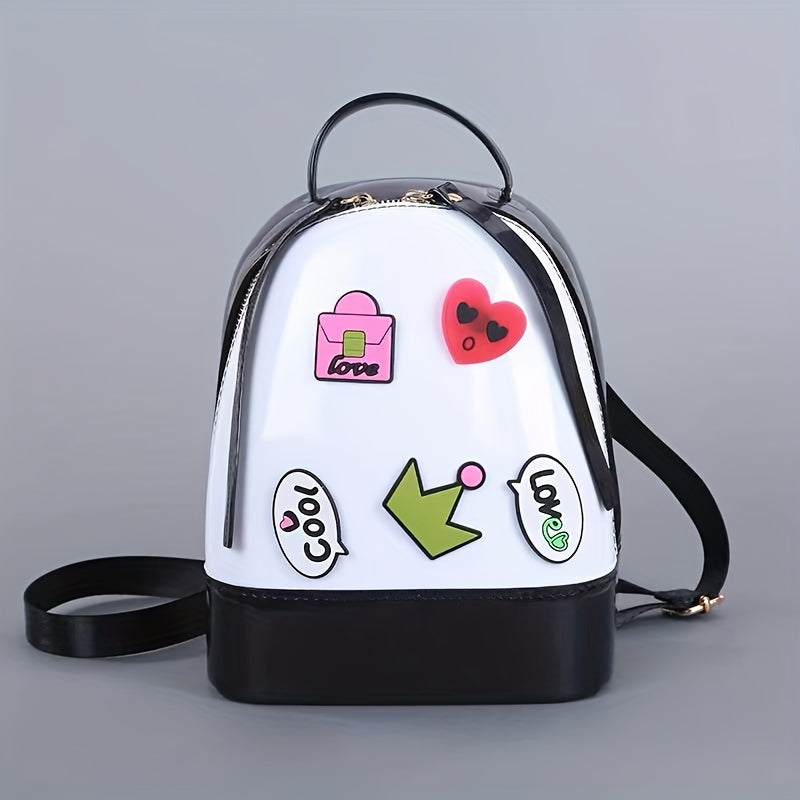 Candy Jelly Backpack Girls Travel Bag Casual Shopper Bag