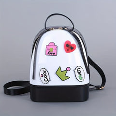 Candy Jelly Backpack Girls Travel Bag Casual Shopper Bag