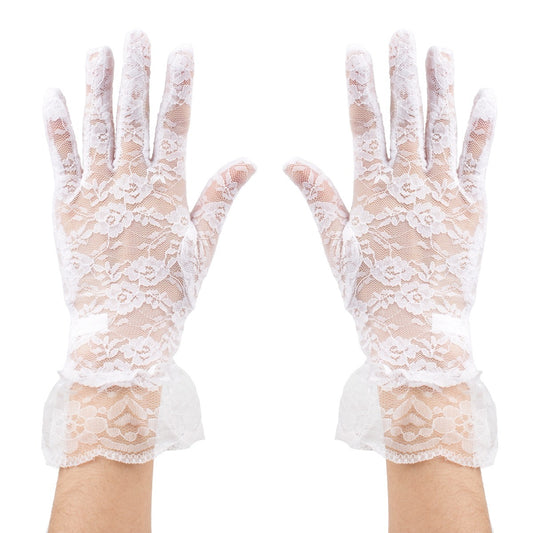 First Communion Princess Tea Party White Gloves 1 Pair