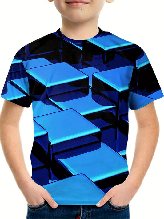 Kid's Active Stretch Short Sleeve T-shirt for Summer