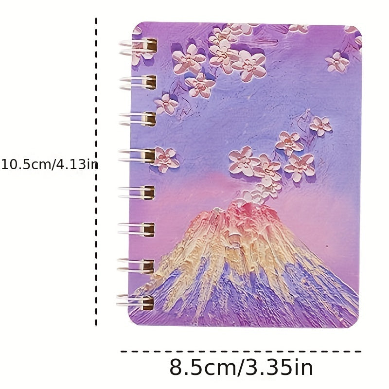 Mini Pocket Landscape Painting Coil Book A7 Notepad 80 Pages