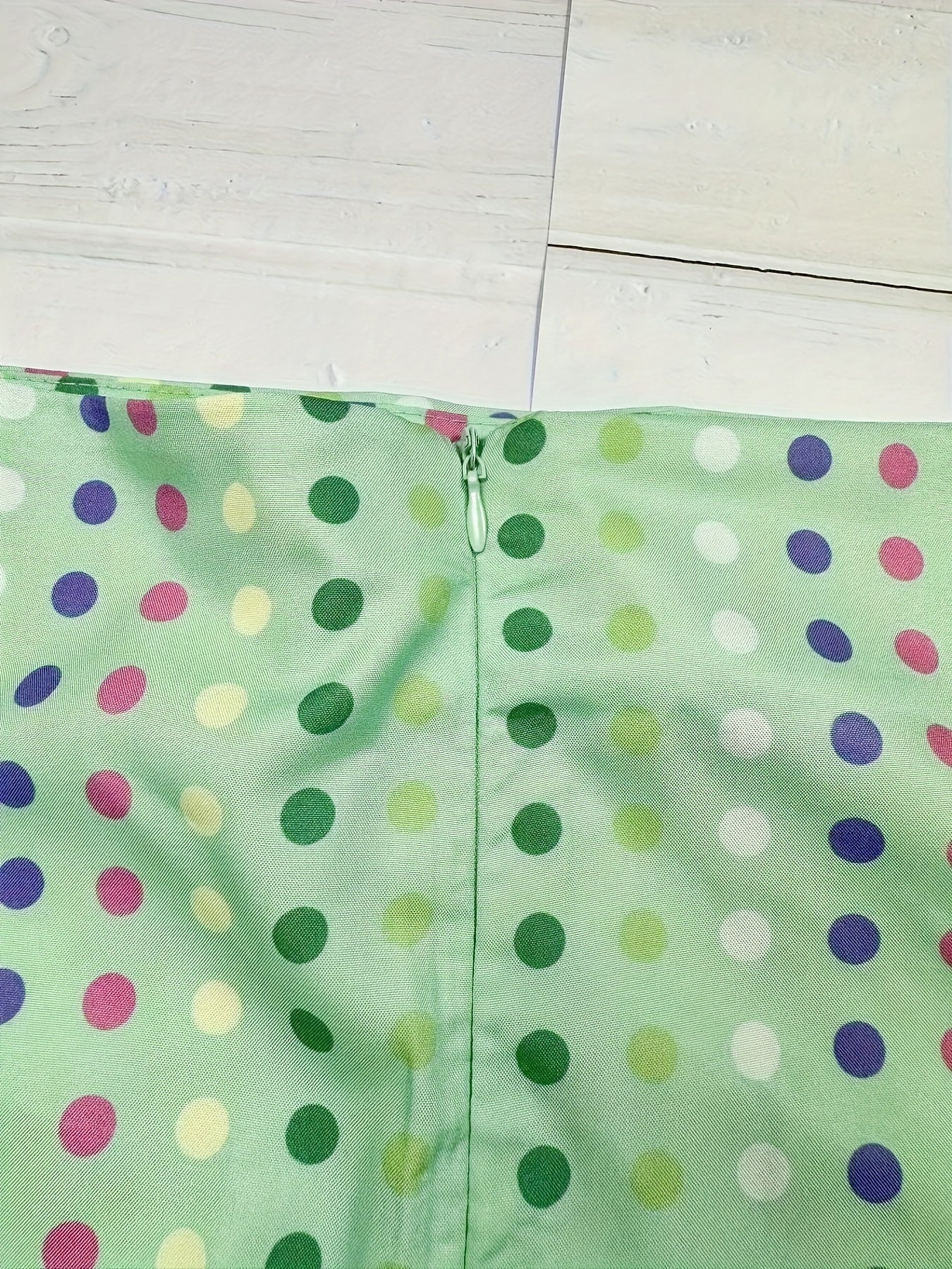  Colorful Dot Print Mermaid Skirt