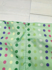  Colorful Dot Print Mermaid Skirt