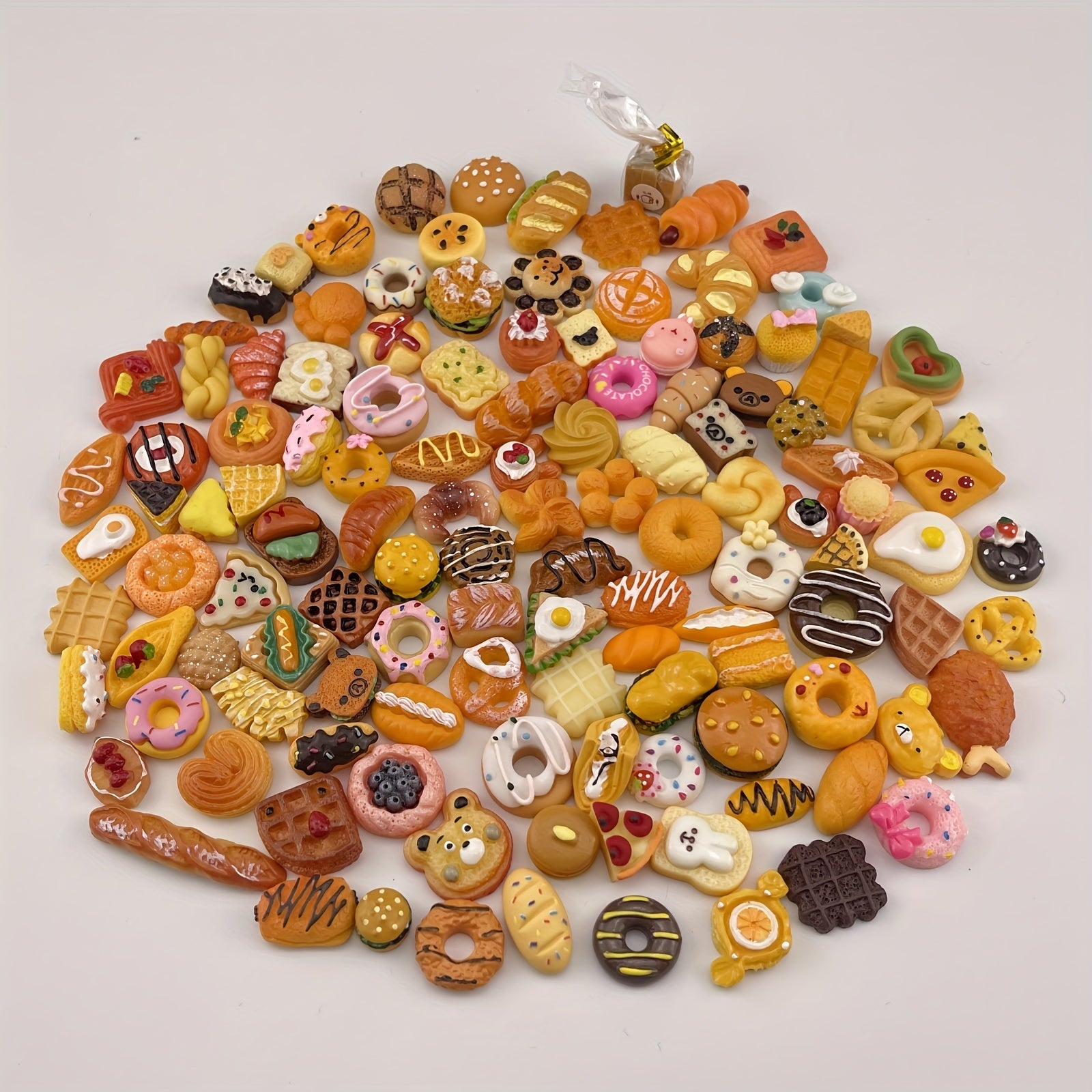 Mini Breads Food Models Dollhouse Accessories Kids Toy