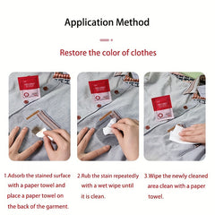 Emergency Wash Decontamination Wipes - Stain Removal for Clothes