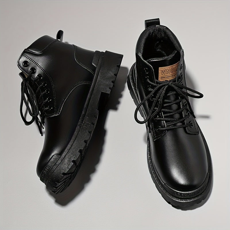 Men's High Top Lace Up Boots Casual Outdoor Shoes