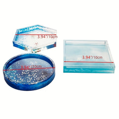 3pcs DIY Coaster Silicone Mold for Home Decor Making