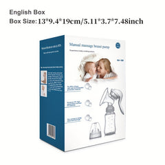 Manual Massage Breast Pump for Clean Milk Bottle