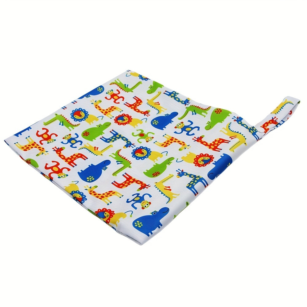 Zoo Animals Print Wet Bag - 27 99 30 0cm - Waterproof Diaper Bag
