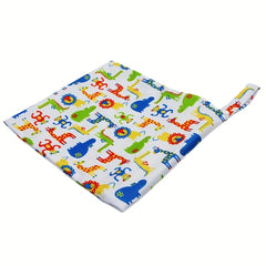 Zoo Animals Print Wet Bag - 27 99 30 0cm - Waterproof Diaper Bag