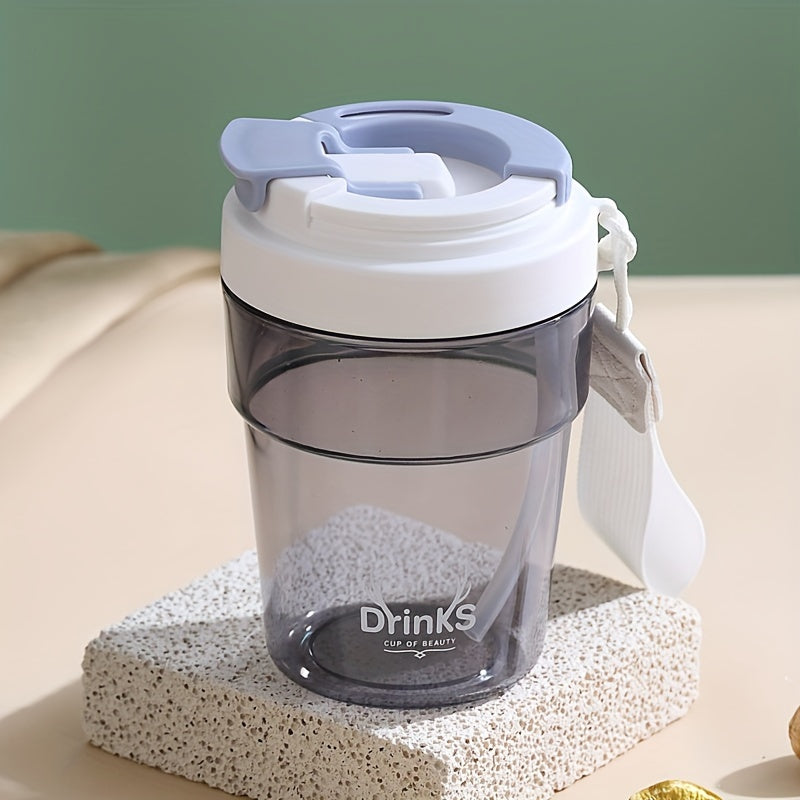 Reusable Coffee Cup with Straw - Hot or Cold Water Cup