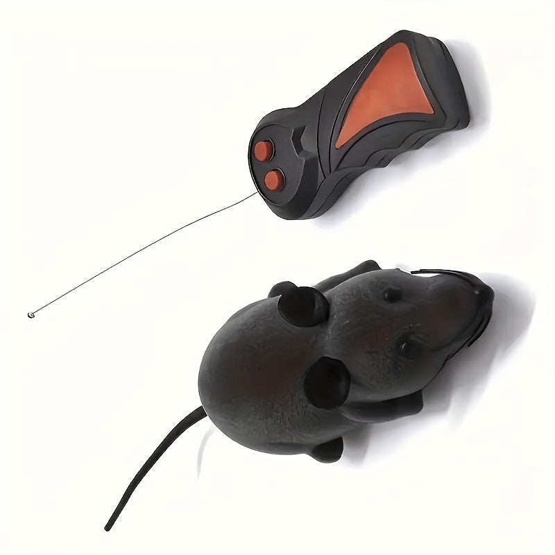 RC Rat Toy for Cats Gray