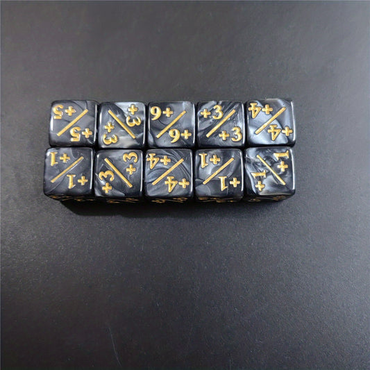 10-Piece Set 1 Dual Energy Dice for Math Lessons & Table Games