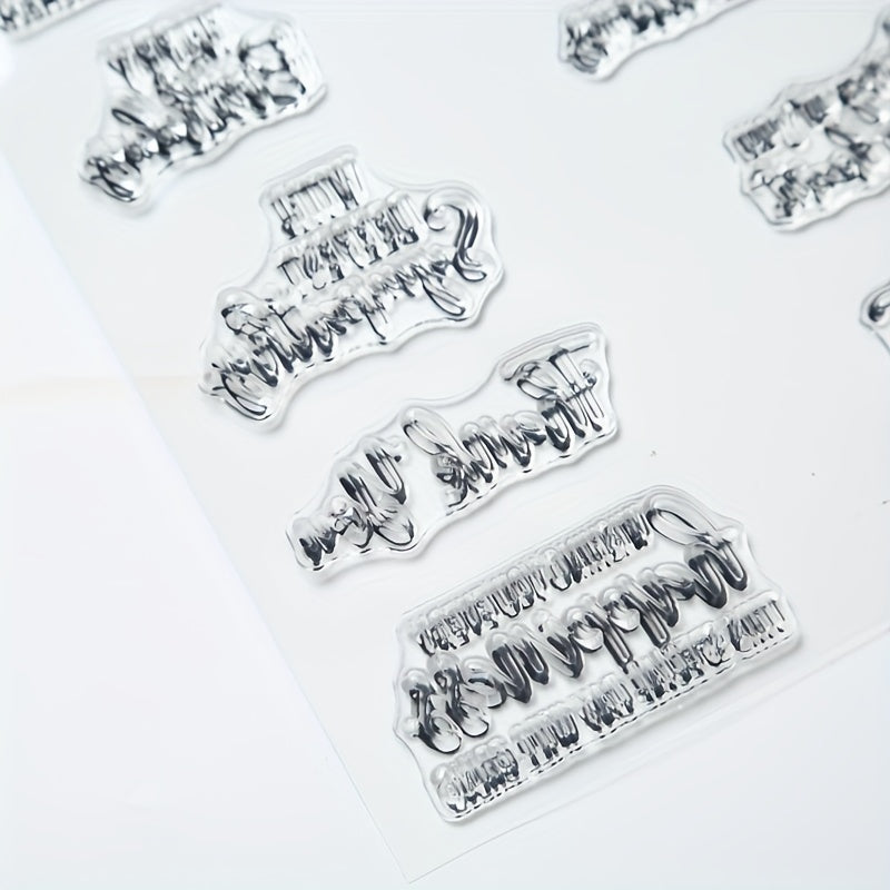 1pc Cartoon Clear Stamp Journal Stamp Reusable Stationery Student Stamp