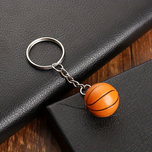 Mini Basketball Keychain Silicone Key Chain Bag Charm Car Ornament