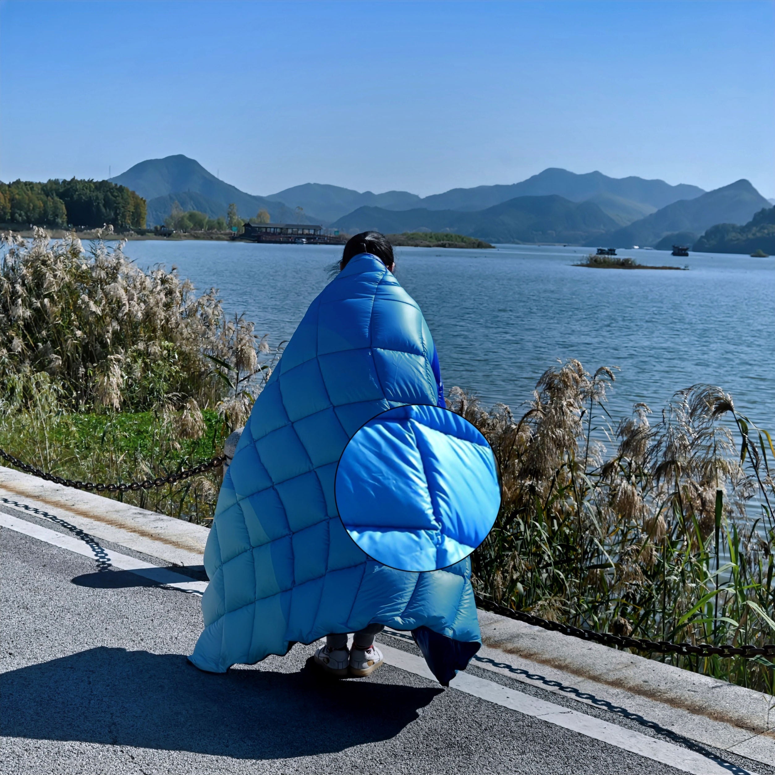 Waterproof Camping Blanket Warm Puffy Outdoor Lightweight Quilt