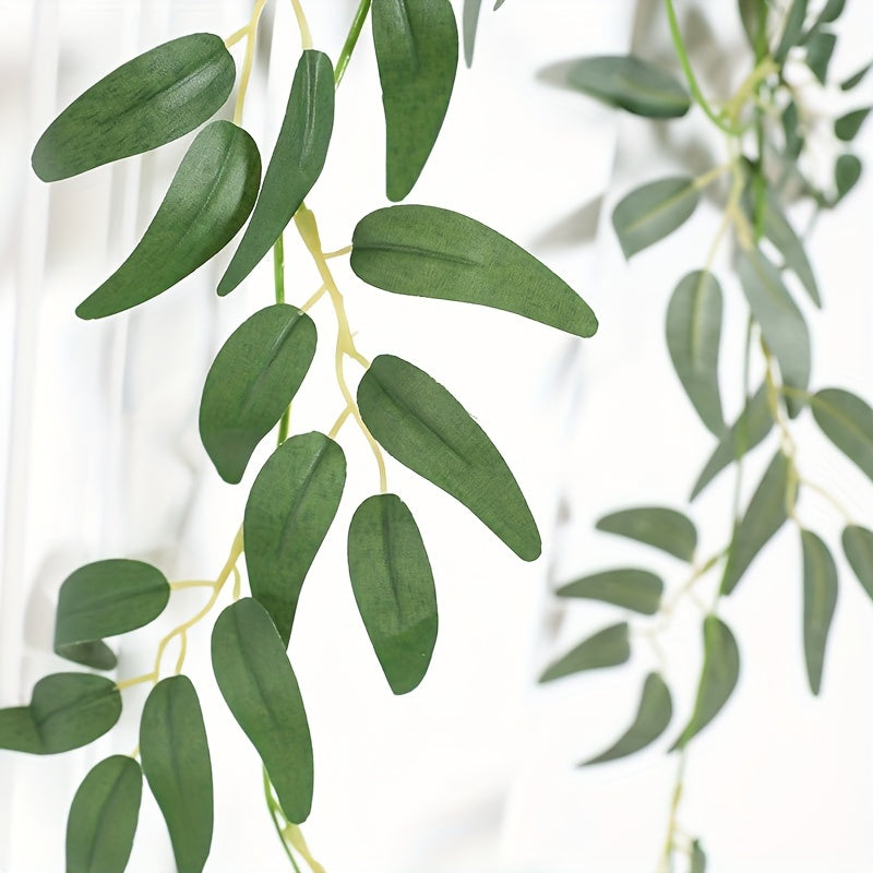 Stunning Willow Leaf Vine Hanging Garland for St Patrick's and Christmas Decor