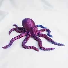 Colorful 3D Octopus with Flexible Joints - Creative Desk Toy