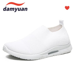 Women's Knit Sneakers Low Top Slip On Casual Shoes
